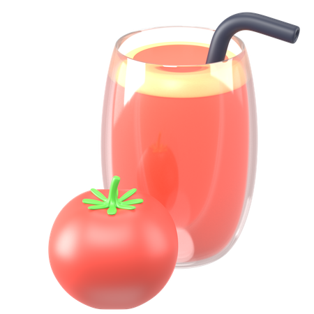 Jus de tomate  3D Icon