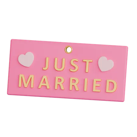 Just Married  3D Icon