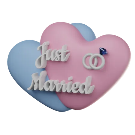 Just Married  3D Icon