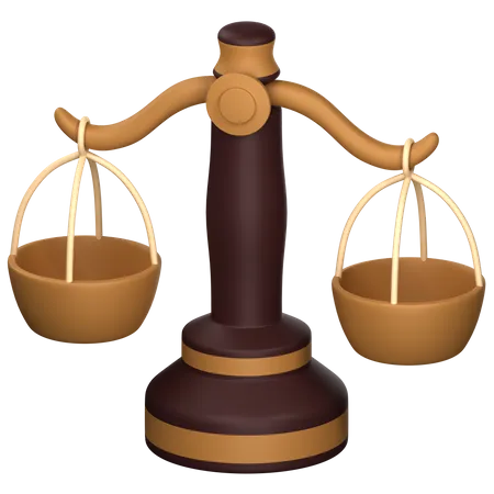 Justiça  3D Icon