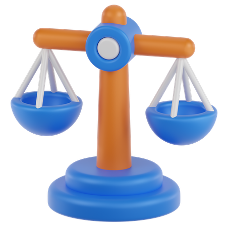 Escala de justiça  3D Icon