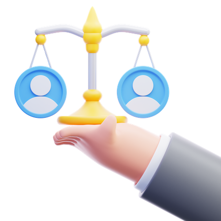 Justiça social  3D Icon