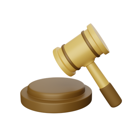 Marteau de justice  3D Icon