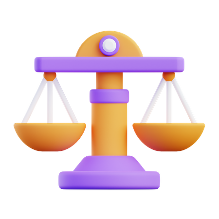 Justice Scale  3D Icon