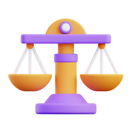 Justice Scale  3D Icon