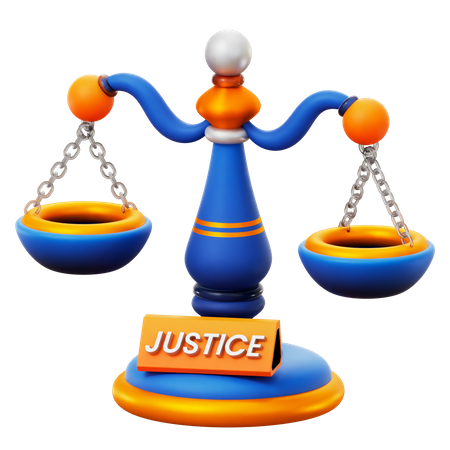 Justice Scale  3D Icon