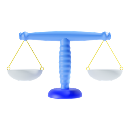 Justice Scale  3D Icon