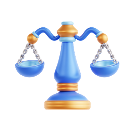 Justice Scale  3D Icon