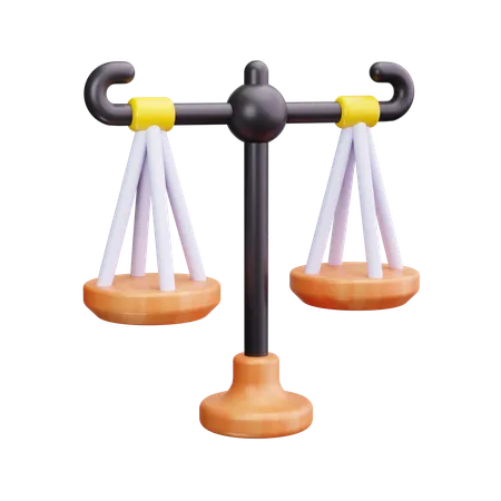 Justice Scale  3D Icon