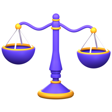 Justice Scale  3D Icon