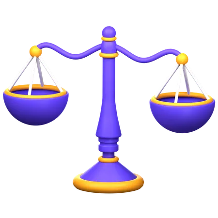 Justice Scale  3D Icon