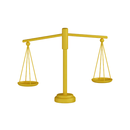 Justice Scale  3D Icon