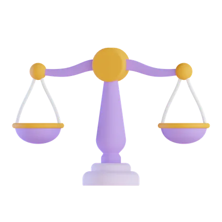 Justice Scale  3D Icon