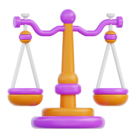 Justice scale  3D Icon