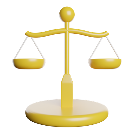 Justice Scale  3D Icon