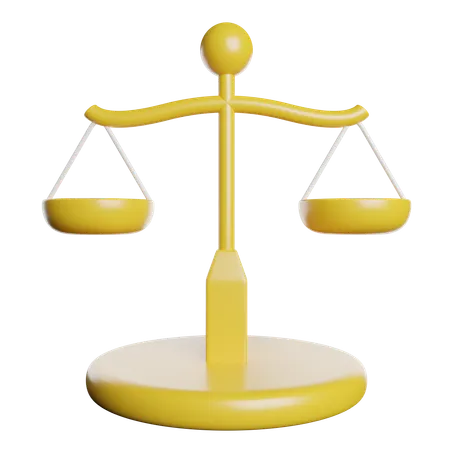 Justice Scale  3D Icon