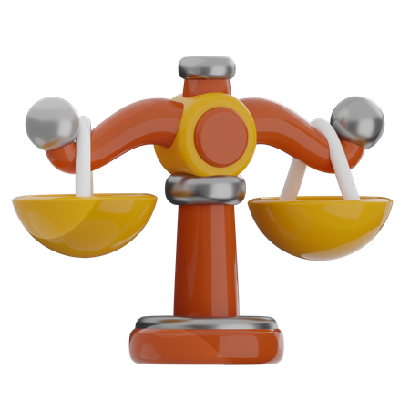 Justice Scale  3D Icon