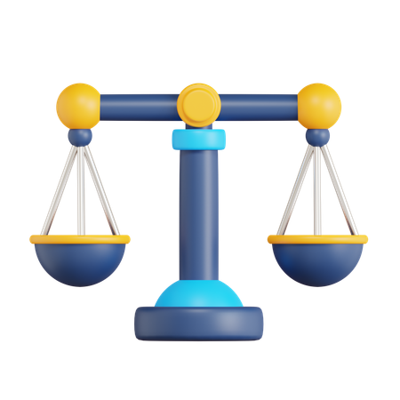 Justice Scale  3D Icon