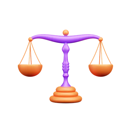 Justice Scale  3D Icon