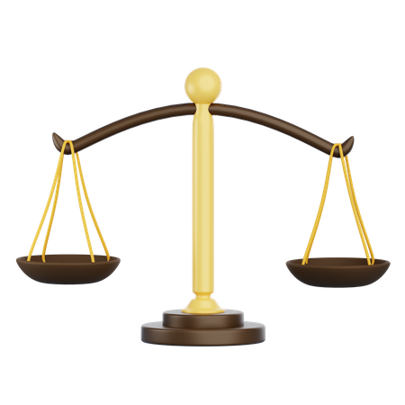 Justice Scale  3D Icon