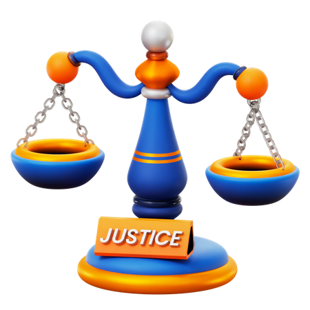 Justice Scale 3D Icon