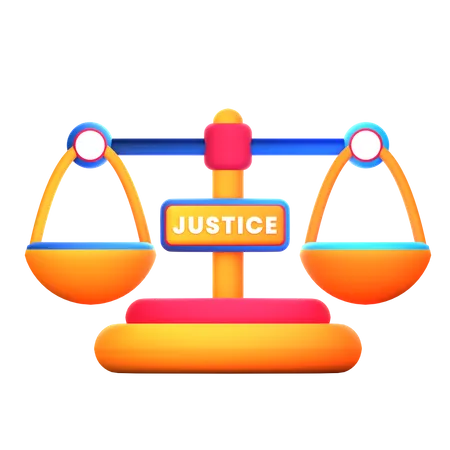 Justice Scale  3D Icon