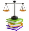 Justice Scale on Law Books