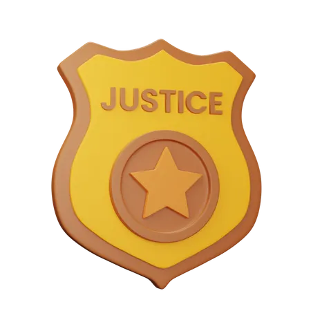 Justice Shield  3D Icon