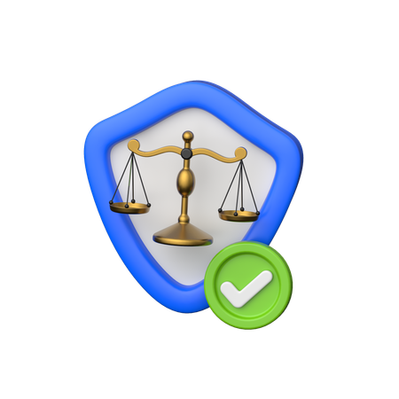 Soutien à la justice  3D Icon