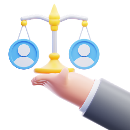 Justicia social  3D Icon