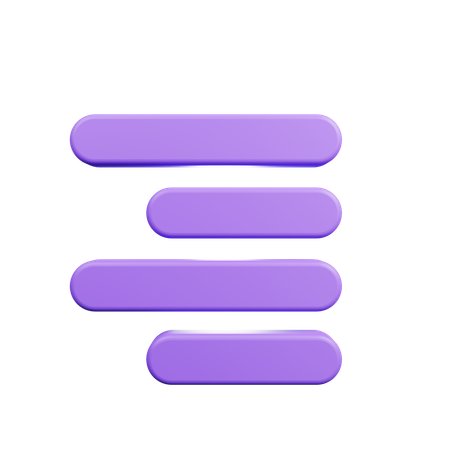 Justify Right  3D Icon