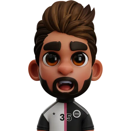 JUVENTUS PLAYER  3D Icon