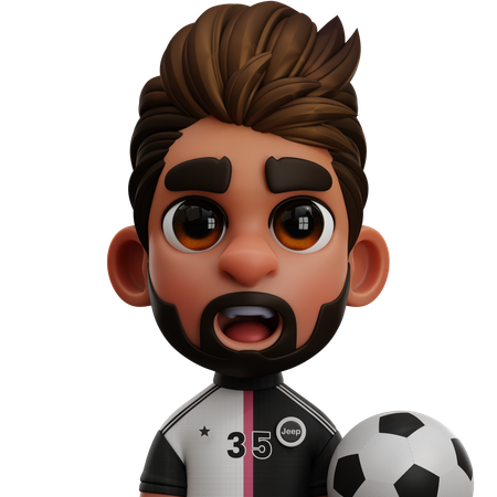 Juventus Player  3D Icon