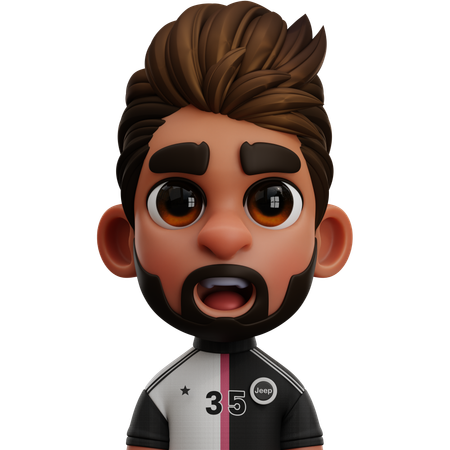 Juventus Player  3D Icon