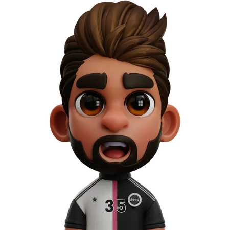 Juventus Player 3D Icon