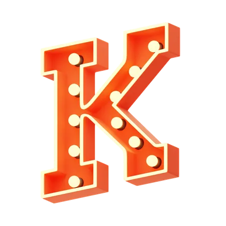 K  3D Icon