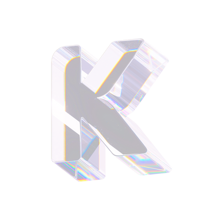 K  3D Icon