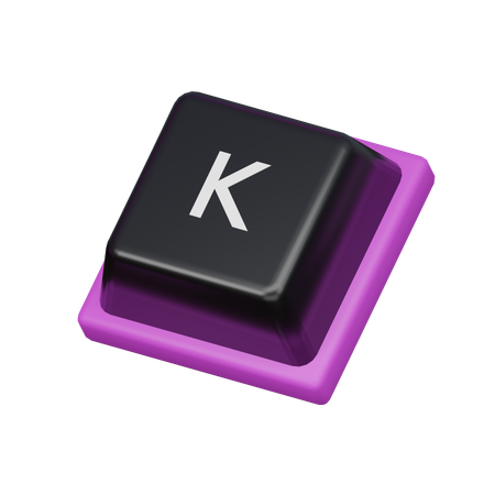 키캡 k  3D Icon