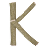 3d letter k illustration