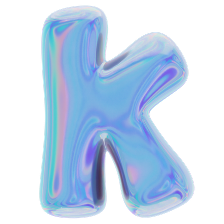 K Abstract Shape  3D Icon