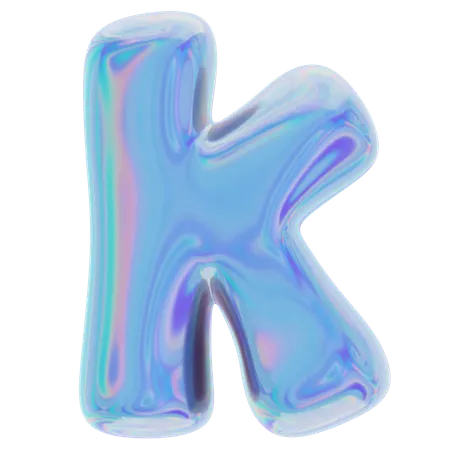 K Abstract Shape  3D Icon
