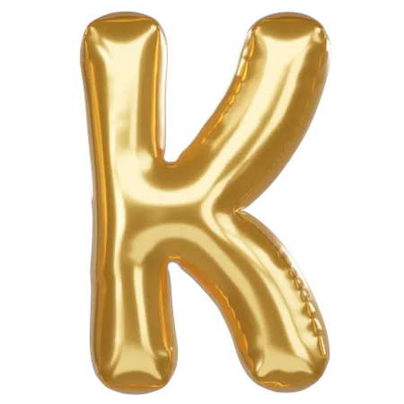 K Alphabet  3D Icon