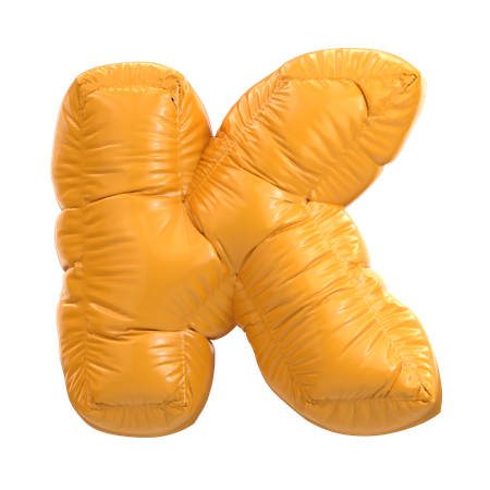 K Alphabet  3D Icon