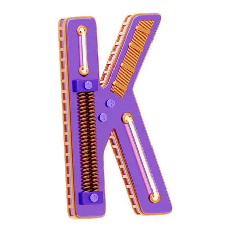 Buchstabe k  3D Icon