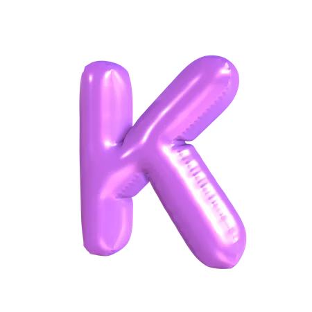 K dernier  3D Icon
