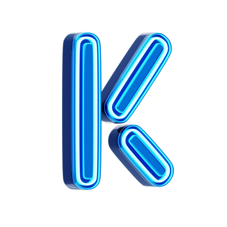 Letra k  3D Icon