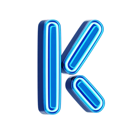 Letra k  3D Icon