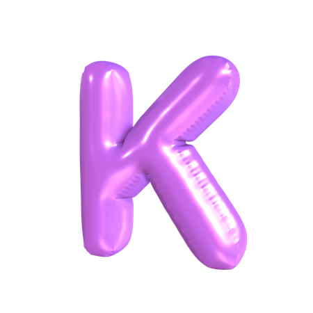 K último  3D Icon