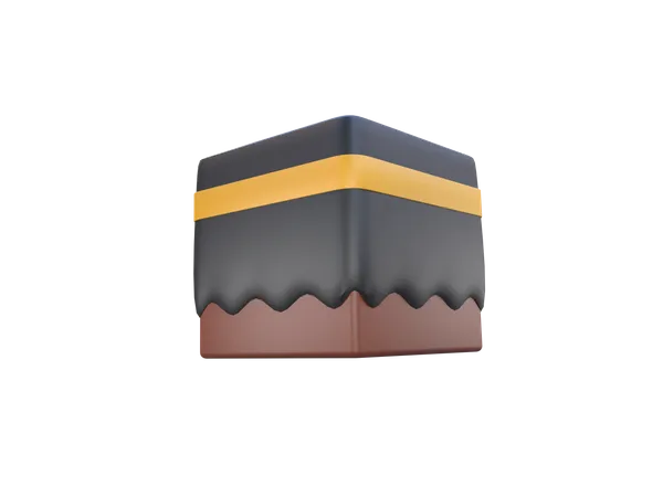3 D Rendering Islamic Icon Kaaba 3D Icon