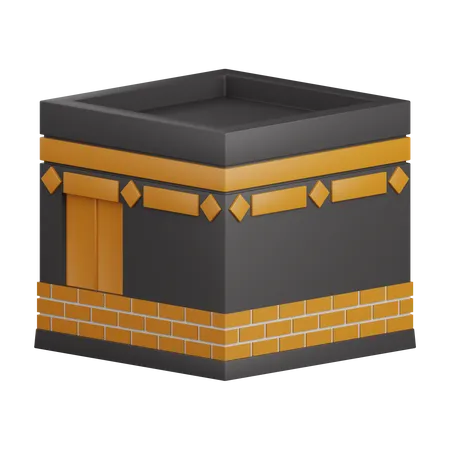 3 D Rendering Kaaba Isolated Useful For Muslim Religion Ramadan Kareem Eid Al Fitr Design Element 3D Icon